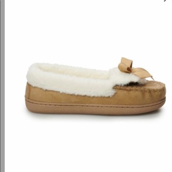Women’s Sonoma Faux-Fur Lined Microsuede Moccasins - Picture 4 of 5